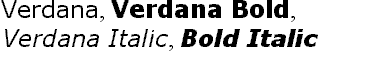 GIF image of Verdana font