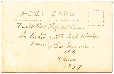 image of the back of a postcard