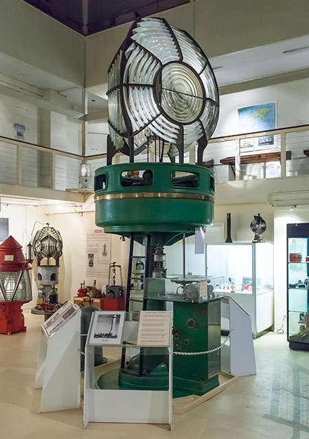 View of the lighthouse gallery at Queensland Maritime Museum