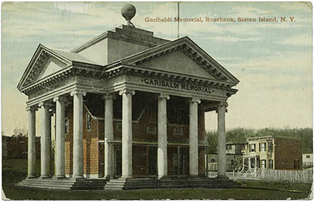 Postcard of Garibaldi Memorial