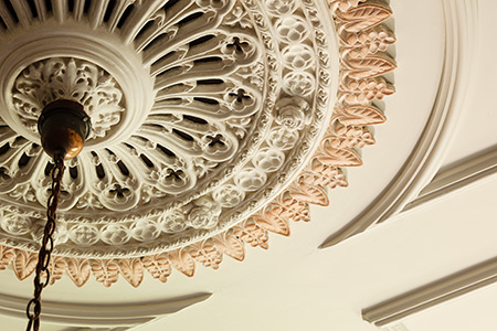 ceiling rose in the front room