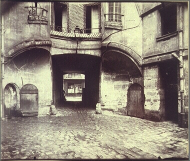 Atget: 'Cour de Dragon', 1913, albumen print ex Man Ray collection [George Eastman House]