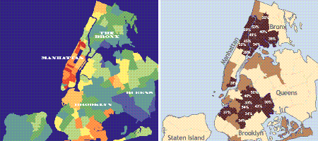 Mapping the density of bohemians and rats in New York