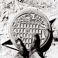 Cast iron manhole cover, Chandigarh, 1972