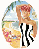 Detail of a promotional brochure for Long Island, Queensland (circa 1957) from the Brisbane History website