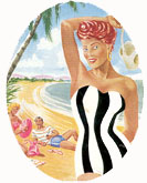 Detail of a promotional brochure for Long Island, Queensland (circa 1957) from the Brisbane History website