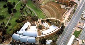 Aerial view of the National Wine Centre