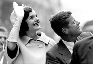 John and Jacqueline Kennedy in New York City, 1960 [George Zimbel photo from the cjr.org website]