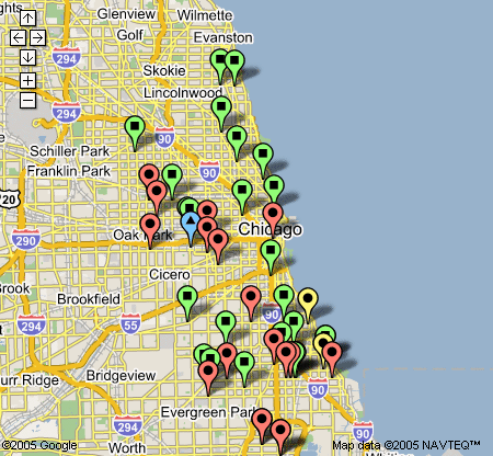 Chicago murder map