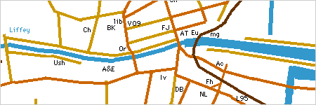 Part of a map image from the website
