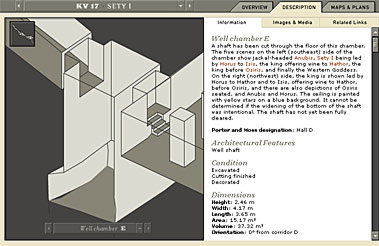 Well chamber E, tomb of Sety I -- screen shot from the Theban Mapping Project web site